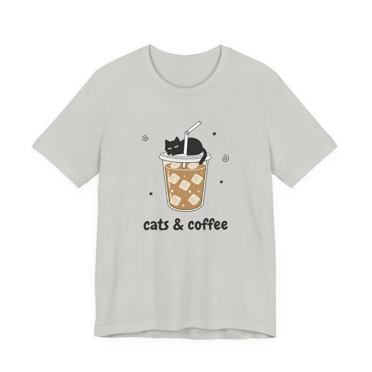 Cats & Iced Coffee (Unisex T-Shirt)