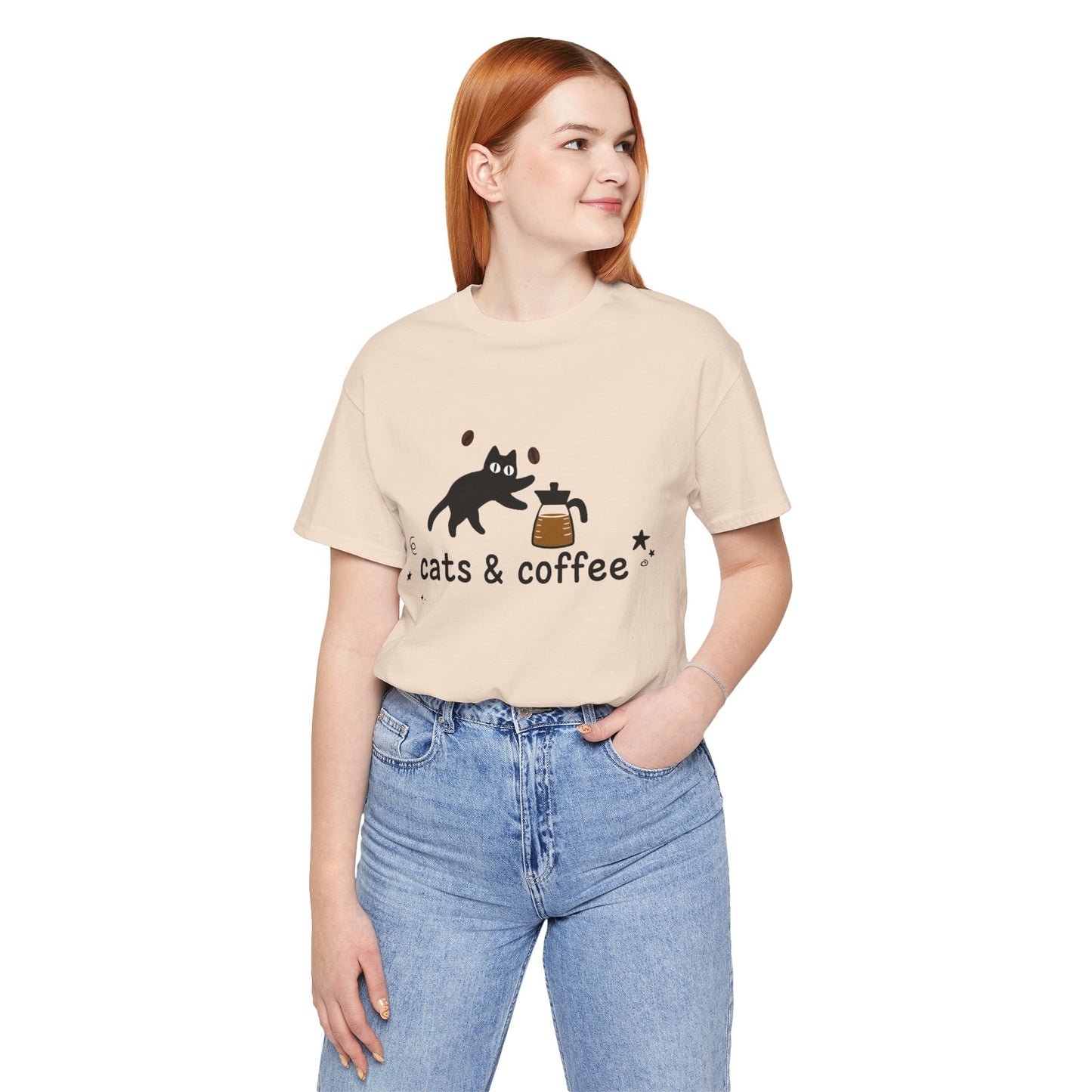 Cats & Coffee (Unisex T-Shirt)