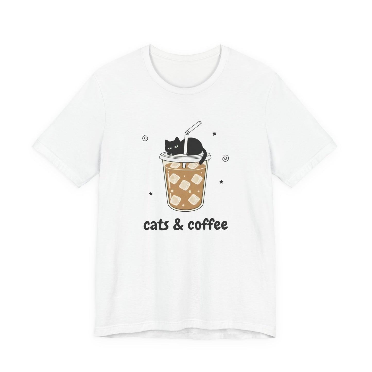 Cats & Iced Coffee (Unisex T-Shirt)