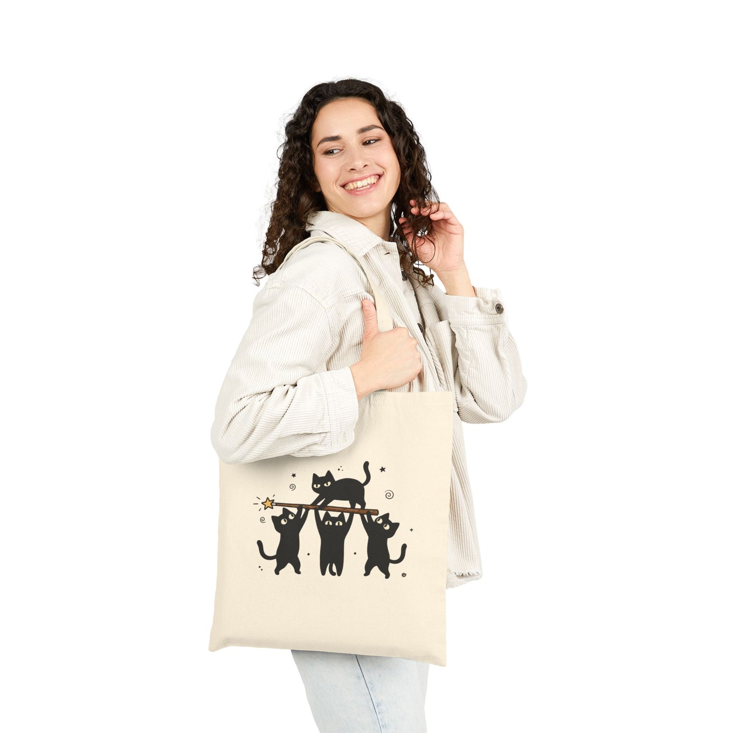 Mischievous Magic Cats Tote Bag