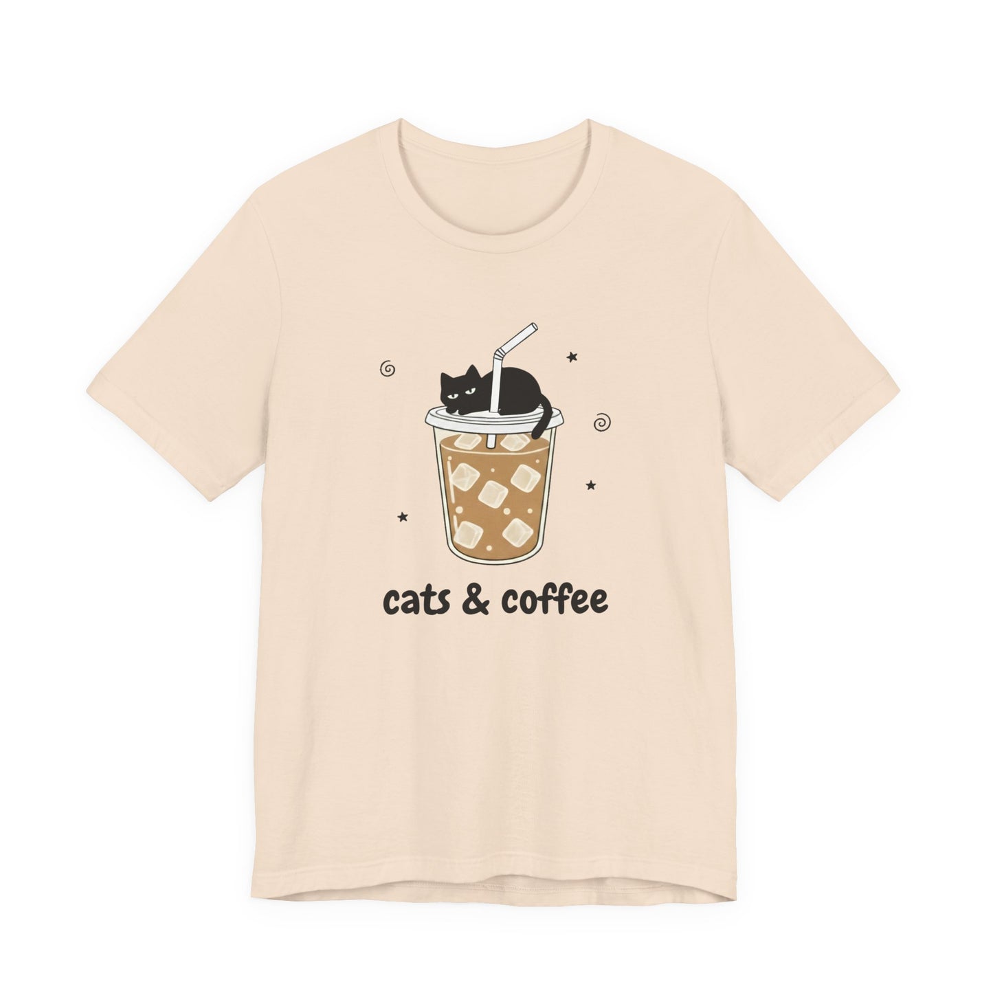 Cats & Iced Coffee (Unisex T-Shirt)