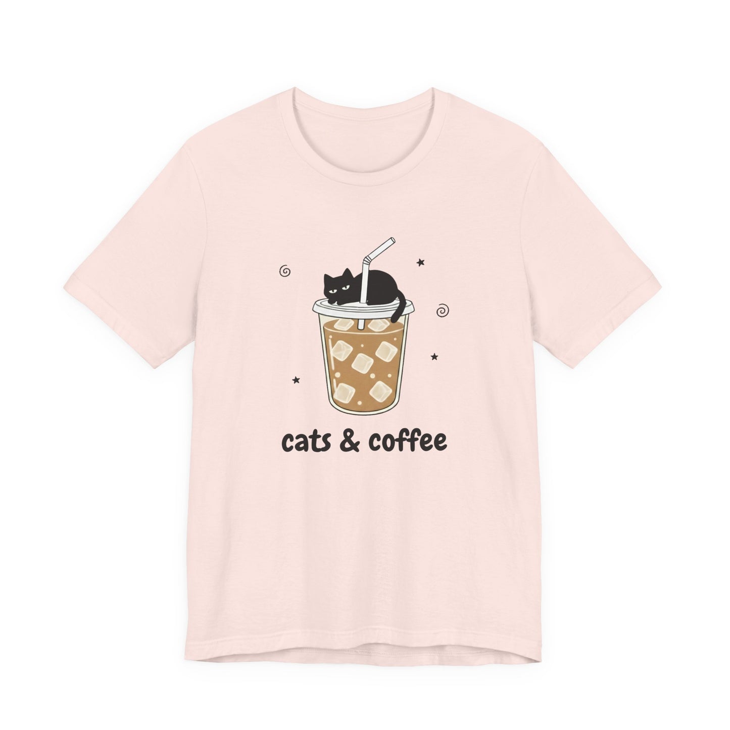 Cats & Iced Coffee (Unisex T-Shirt)